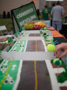 The 1st St cycle track in cake form. 