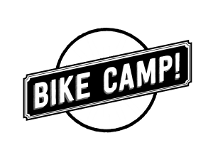bike camp logo over transparent
