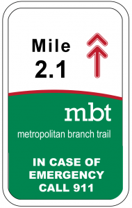 Mile markers may resemble this