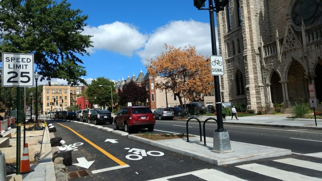 15th St. protected bike lane extension